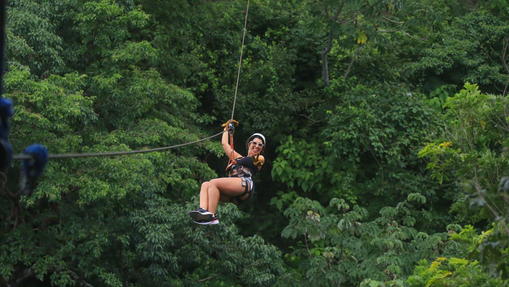 Zipline adventure near Rincon de la Vieja Volcano